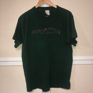 #1112 Nike air vintage T-shirt printed on basicss brand shirt Lg